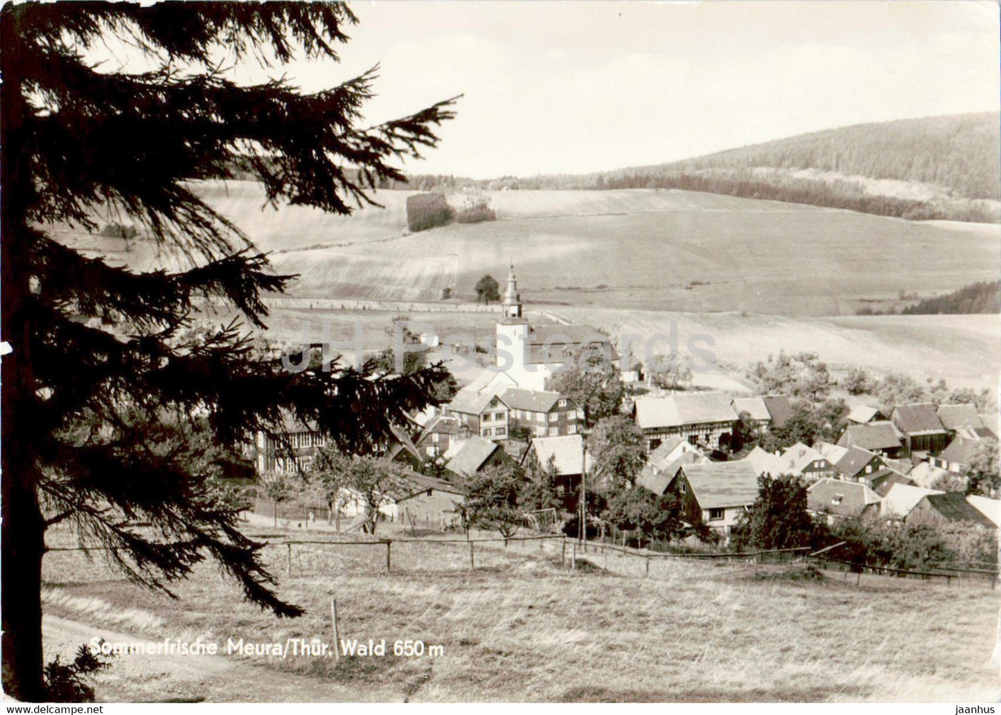 Sommerfrische Meura - Thur Wald 650 m - old postcard - 1977 - Germany DDR - used - JH Postcards