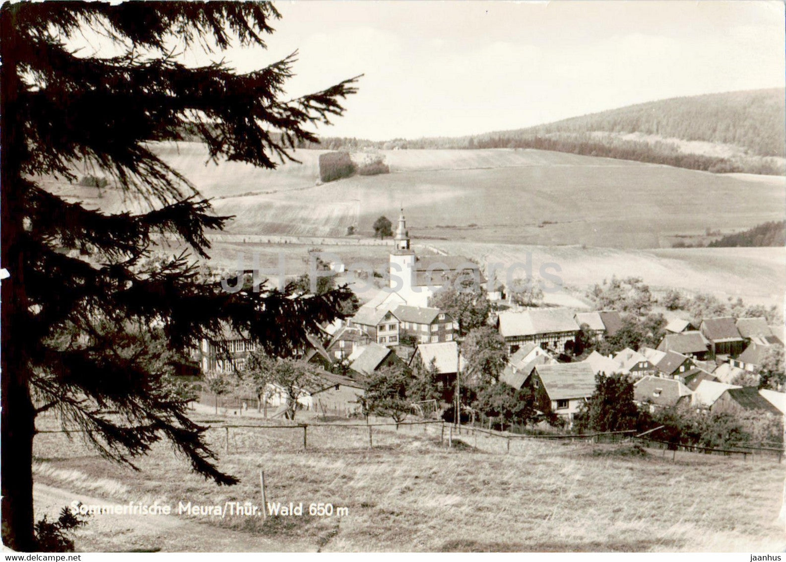 Sommerfrische Meura - Thur Wald 650 m - old postcard - 1977 - Germany DDR - used - JH Postcards