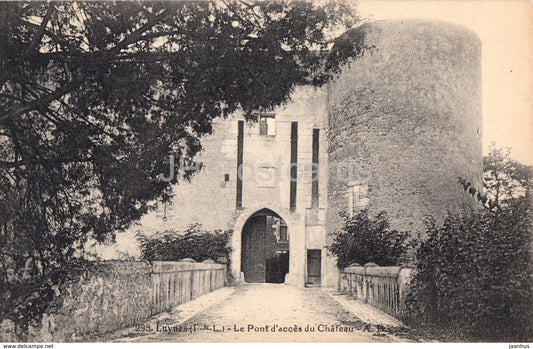 Luynes - Le Pont d'acces du Chateau - castle - 298 - old postcard - France - unused - JH Postcards