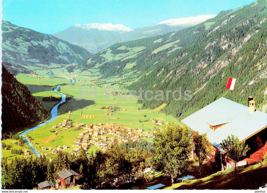 Luftkurort Mayrhofen - Blick vom Wiesenhof ins Zillertal - Tirol - Austria - unused - JH Postcards
