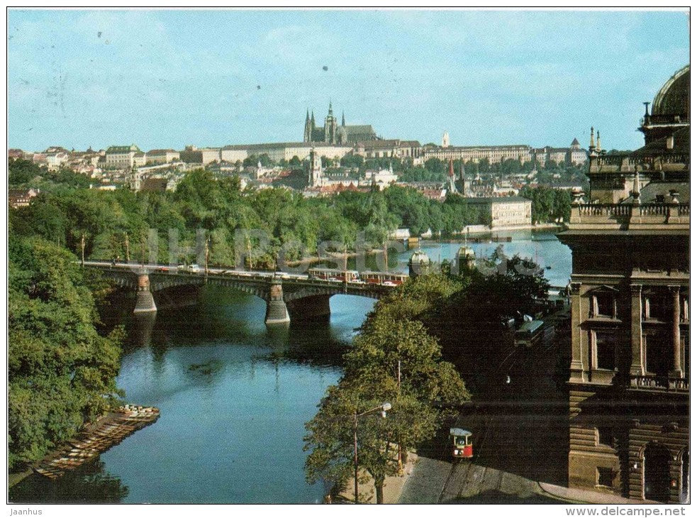 Praha - Prague - Prague Castle - The Castle of Prague Hradcany - Czechoslovakia - Czech - used 1982 - JH Postcards