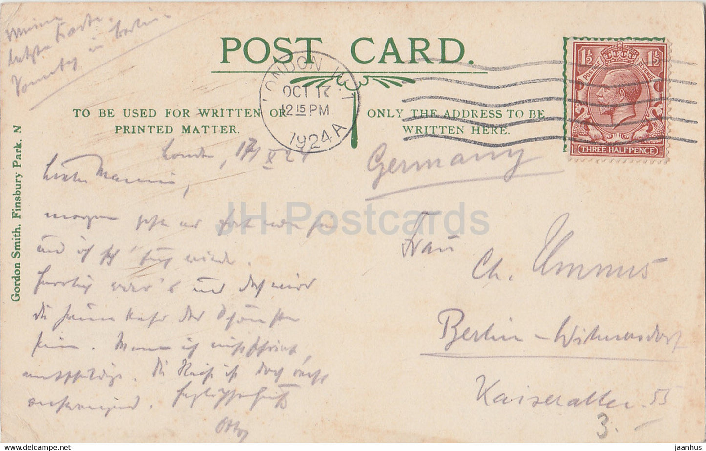 London - Westminster Cathedral - 2547 - old postcard - 1924 - England - United Kingdom - used