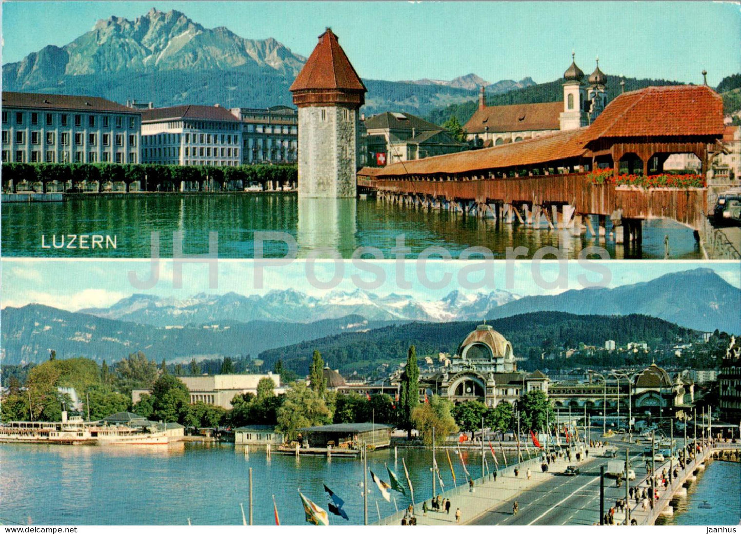 Luzern - Lucerne - bridge - 02481 - Switzerland - unused - JH Postcards