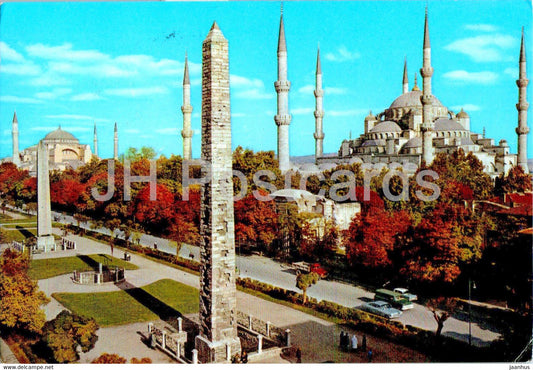 Istanbul - Hipodromus and the Blue mosque - 1987 - Turkey - used - JH Postcards