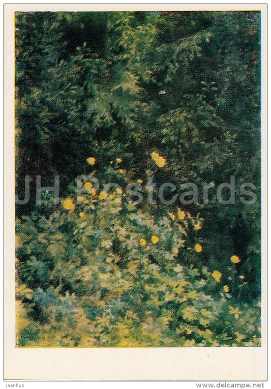painting by E. Polenova - At the edge of the forest , 1885 - Russian art - 1979 - Russia USSR - unused - JH Postcards