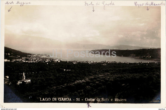 Lago di Garda - Golfo di Salo e Riviera - ship - 51 - old postcard - Italy - used - JH Postcards