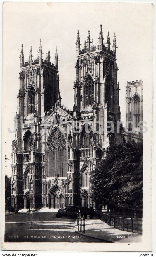 York - The Minster - The West Front - 6924 - United Kingdom - England - used - JH Postcards