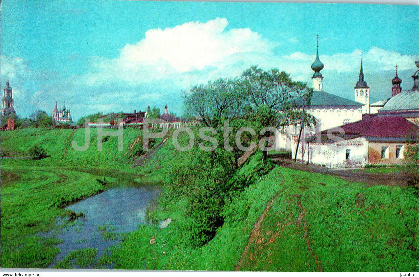 Suzdal - Church of the Entry into Jerusalem and Pyatnitskaya Church - 1979 - Russia USSR - unused - JH Postcards