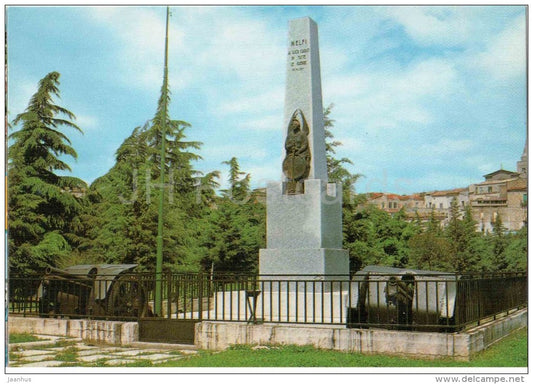 Monumento ai Caduti - War Memorial - cannon - Melfi - Potenza - 85025 - Italia - Italy - unused - JH Postcards