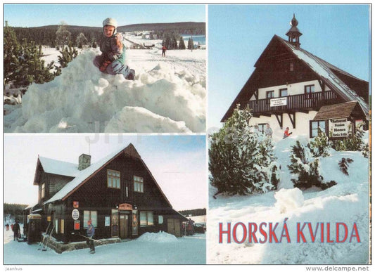 Horska Kvilda - Pension House - Czech - used 2000s - JH Postcards