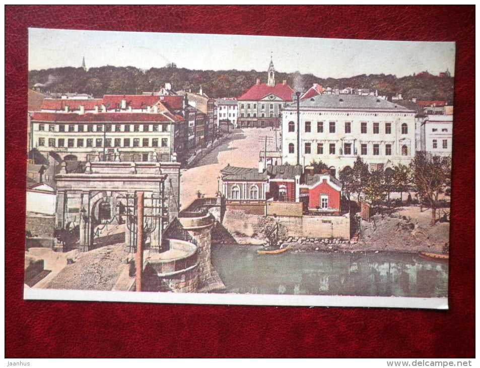 Tartu - Kivisilla Bridge - old postcard REPRODUCTION!!! - 1981 - Estonia USSR - unused - JH Postcards
