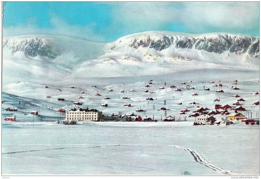 mountain - houses - Scandinavia - Norway - unused - JH Postcards