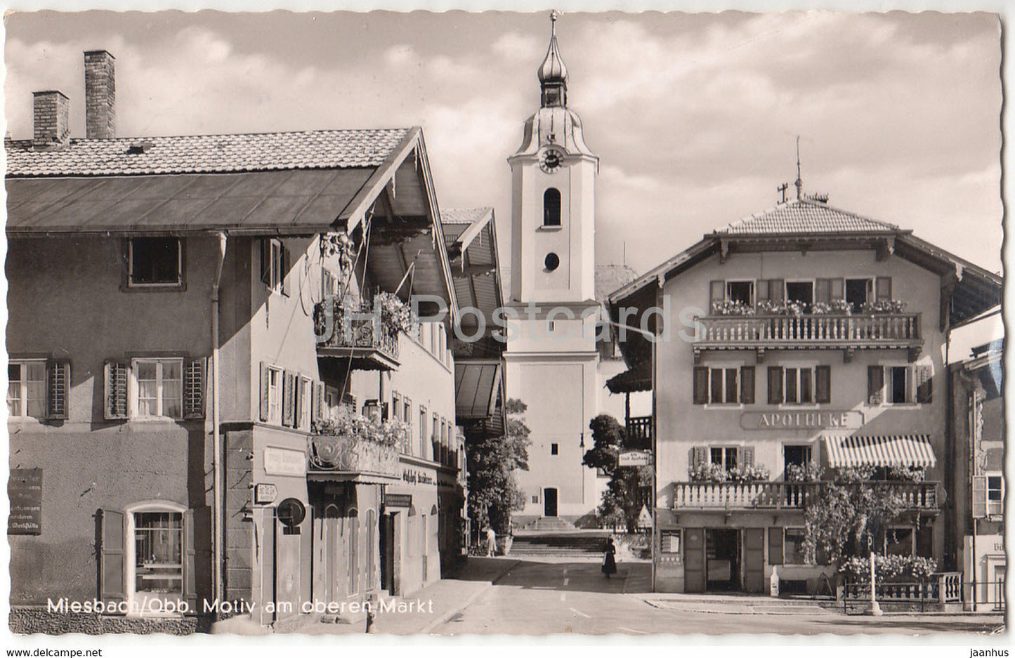 Miesbach - Motiv am oberen Markt - 1961 - Germany - used - JH Postcards