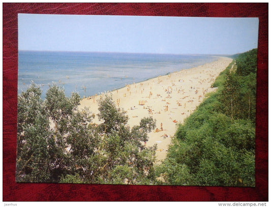 The seaside near Riga - beach - Riga - 1985 - Latvia USSR - unused - JH Postcards