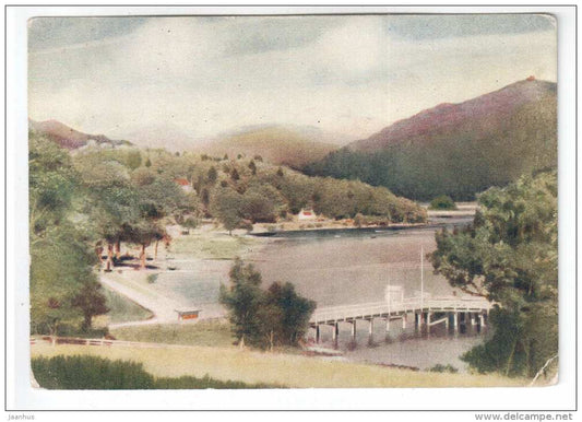 Loch Lomond at Tarbet - bridge - Scotland - United Kingdom - 16 - old postcard - unused - JH Postcards