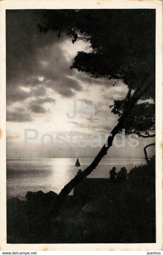 Couchant sur la Cote d'Azur - 56 - old postcard - 1934 - France - used - JH Postcards