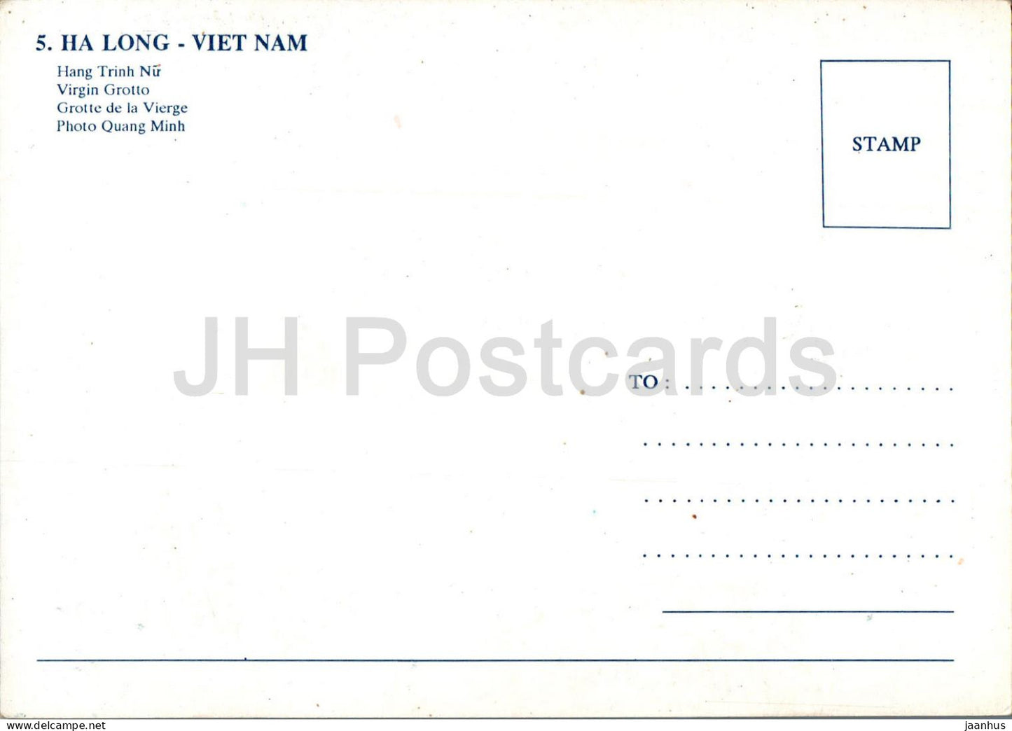 Jungfrauengrotte - 5 - Vietnam - unbenutzt 