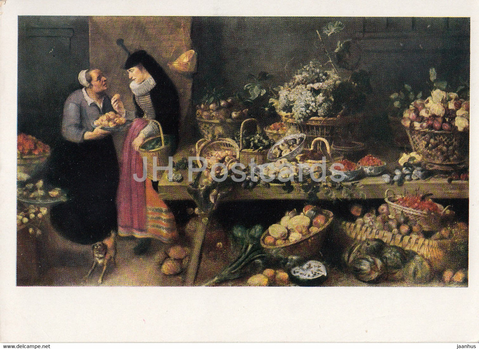 painting by Frans Snyders - Fruit shop - Flemish art - 1964 - Russia USSR - unused - JH Postcards