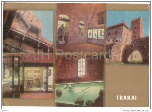 In the Trakai Insular Castle - sword - knight's armor - Trakai - 1973 - Lithuania USSR - unused - JH Postcards