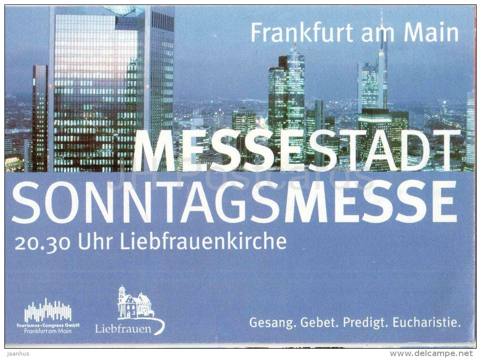 Frankfurt am Main , Messestadt - Sonntagsmesse - Germany - 2003 gelaufen - JH Postcards