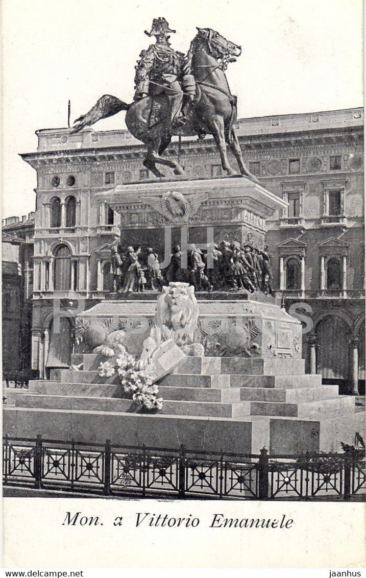 Roma - Rome - Mon a Vittorio Emanuele - monument - horse - old postcard - Italy - unused - JH Postcards
