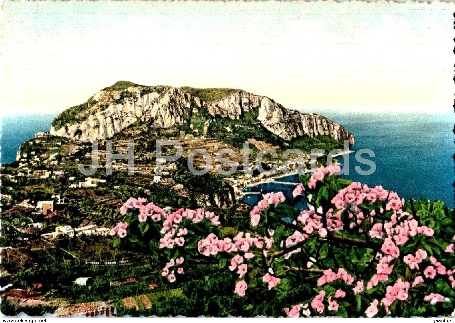 Capri - Panorama da Tiberio e Marina Grande - Panorama from Tiberio and the Large Port - C 7 - Italy - unused - JH Postcards
