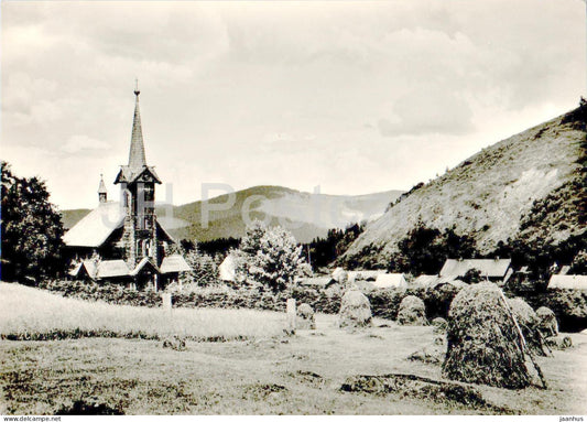 Vysoke Tatry - Javorina - church - Slovakia - Czechoslovakia - unused - JH Postcards
