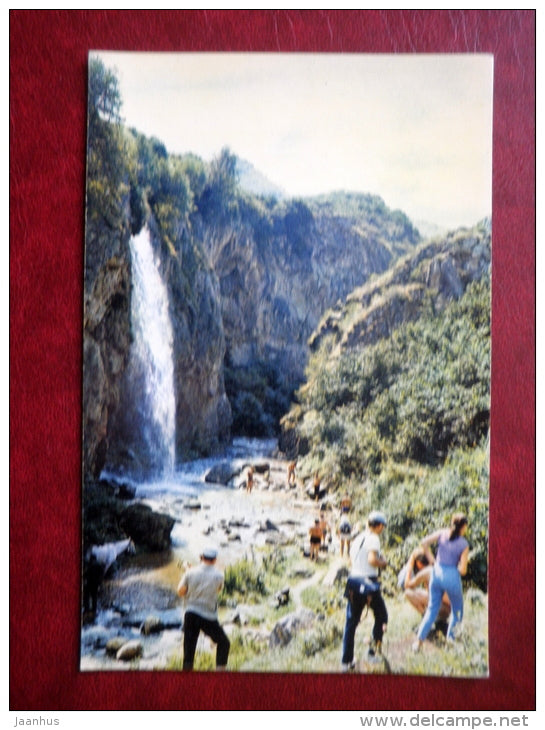 Medovyi (Honey) waterfall - Kislovodsk - 1971 - Russia USSR - unused - JH Postcards