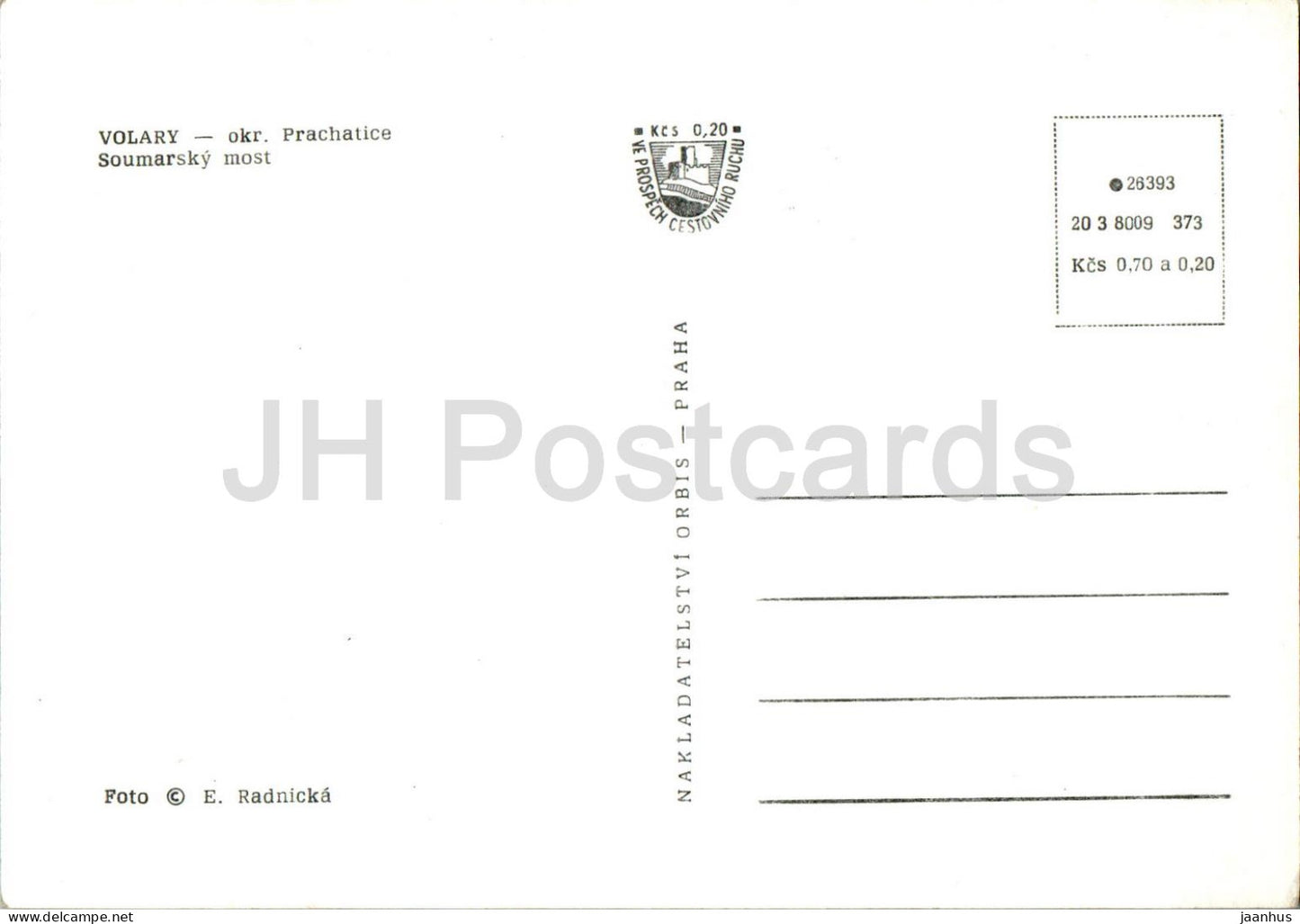 Volary - okr Prachatice - Soumarsky most - district Prachatice - République tchèque - Tchécoslovaquie - inutilisé