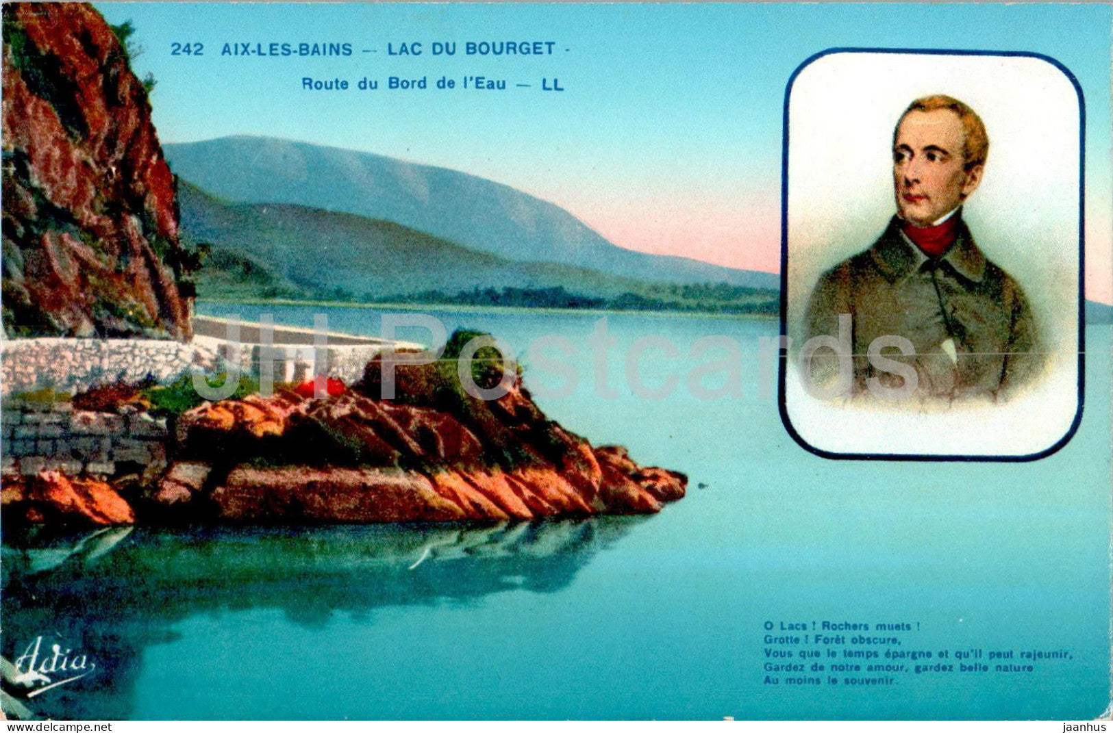 Aix Les Bains - Lac du Bourget - Route du Bord de l'Eau - 242 - old postcard - France - unused - JH Postcards