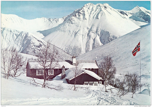 mountain - house - Scandinavia - Norway - unused - JH Postcards