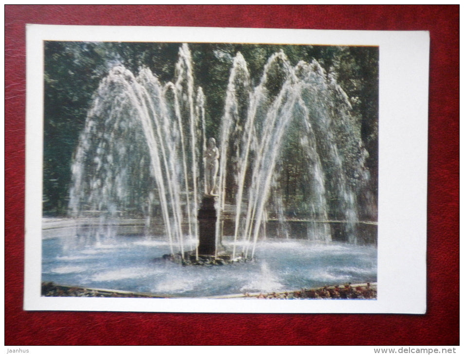 Eve fountain - Petrodvorets  - 1961 - Russia USSR - unused - JH Postcards