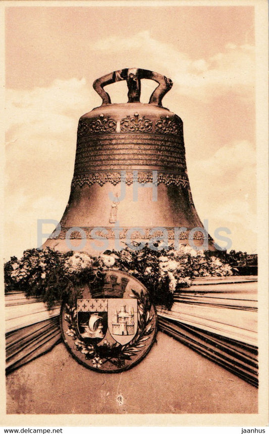 La Cloche de l'Ossuaire de Douaumont - old postcard - France - unused - JH Postcards