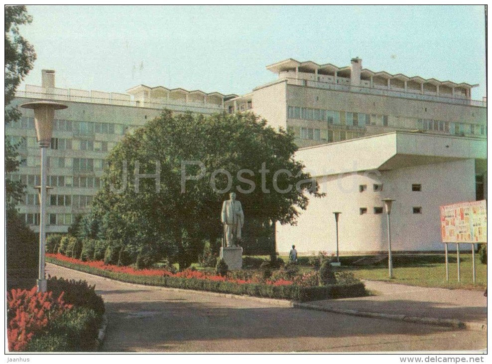 Kalinin sanatorium - monument to Kalinin - Yessentuki - postal stationery - 1979 - Russia USSR - unused - JH Postcards