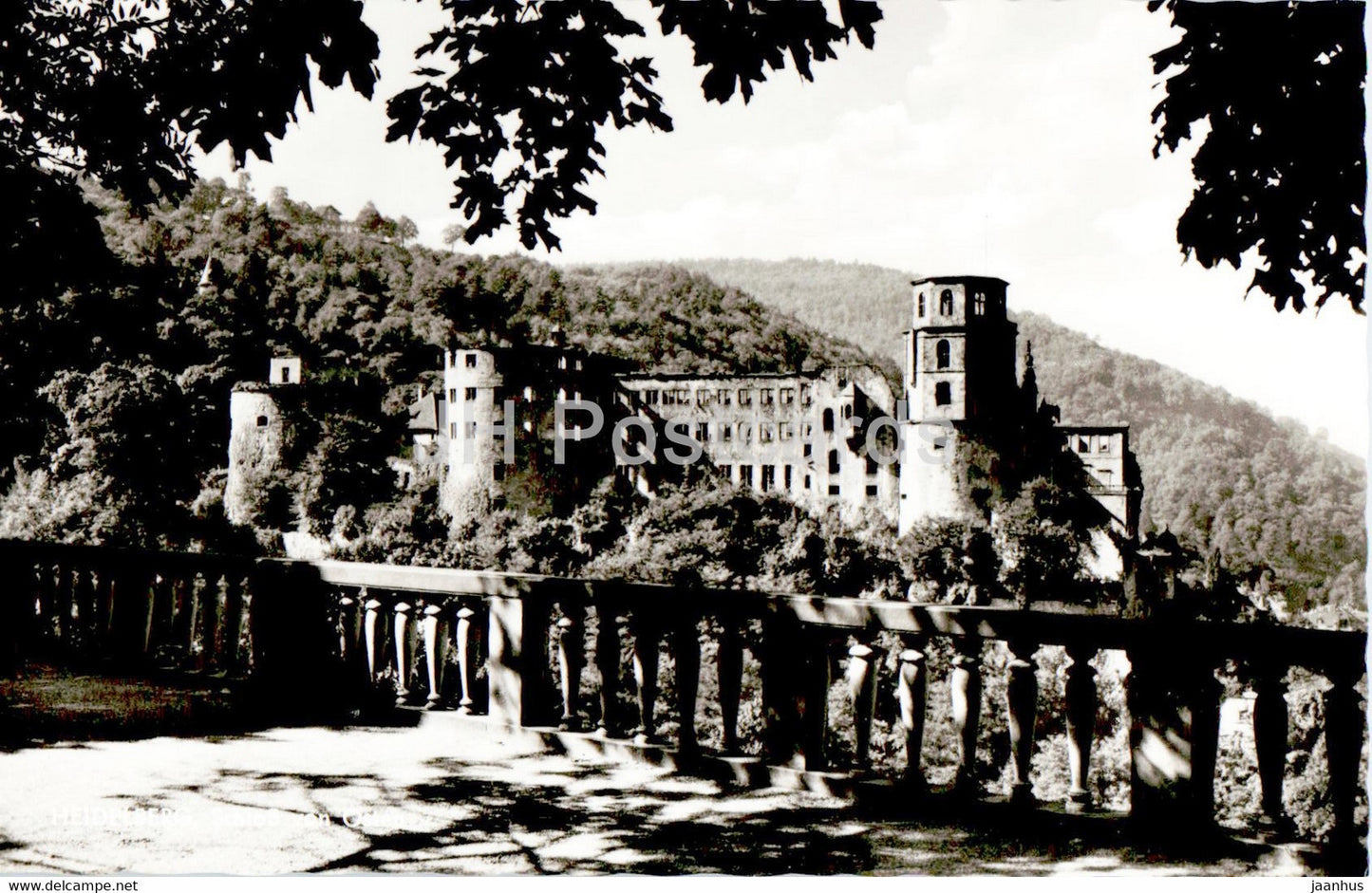 Heidelberg - Schloss von Osten - castle - 1968 - Germany - used - JH Postcards
