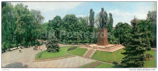 monument to ukrainian poet Taras Shevchenko - Kyiv - Kiev - 1979 - Ukraine USSR - unused - JH Postcards
