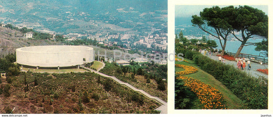 Yalta - Monument of Glory dedicated to heroes of WWII - Gagarin park - Crimea - 1980 - Ukraine USSR - unused - JH Postcards