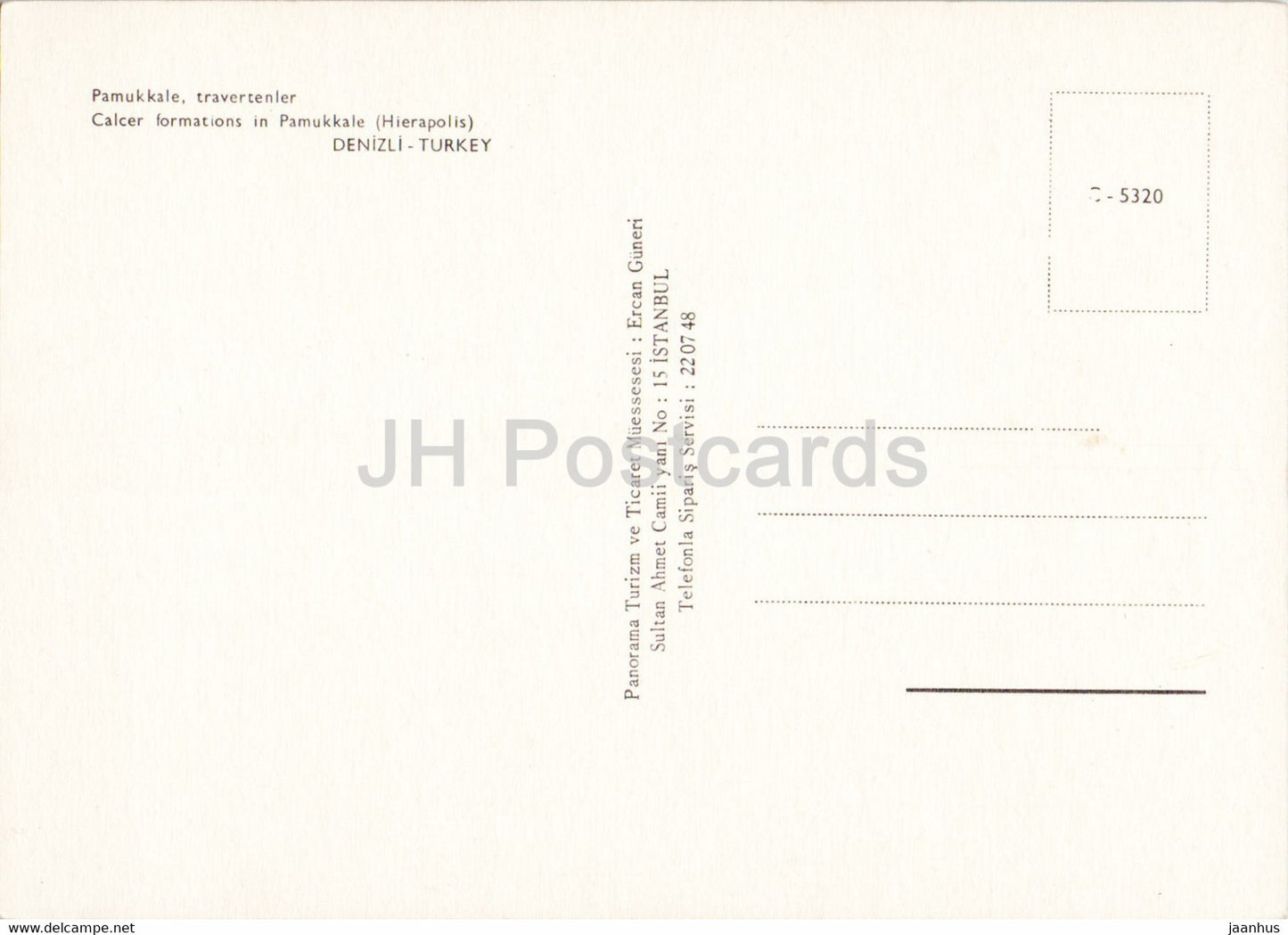Calcer formations in Pamukkale - Denizli - Turkey - unused