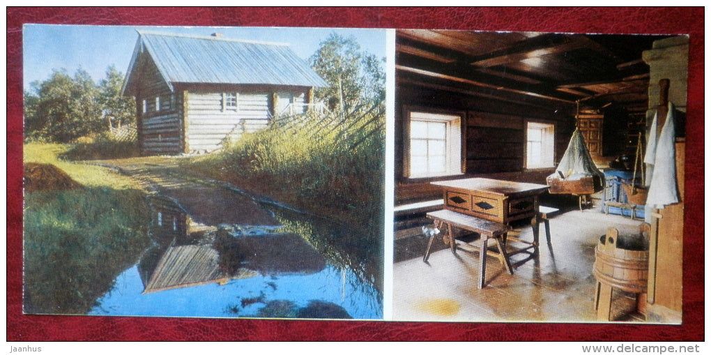 Shchepin`s house from the village of  Volkostrov , 1907 - Kizhi - 1980 - Russia USSR - unused - JH Postcards