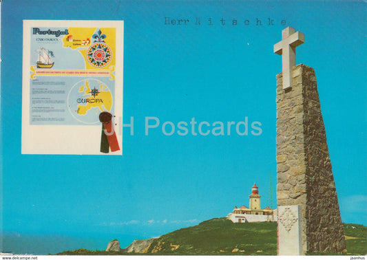 Cabo da Roca - O Ponto mais Ocidental da Europa - The Most Western Point in Continental Europa - 1977 - Portugal - used - JH Postcards