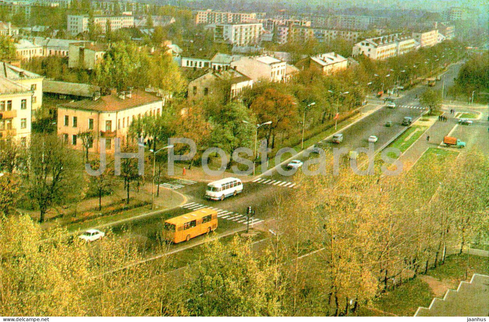 Brest - A view of Moskovskaya street - Belarus USSR - unused - JH Postcards