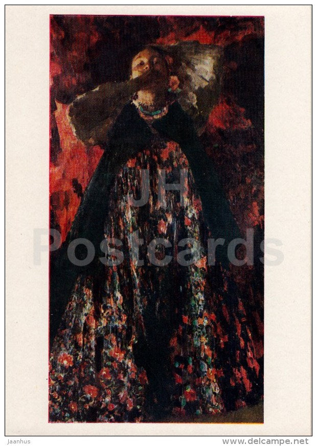 painting by F. Malyavin - Wench , 1903 - woman  - Russian Art - 1963 - Russia USSR - unused - JH Postcards
