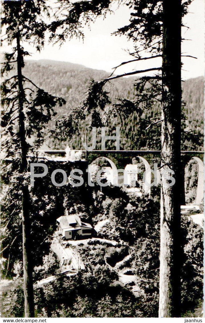 Hollental im Schwarzwald - Eingang in die Ravennaschlucht - old postcard - 1959 - Germany - used - JH Postcards