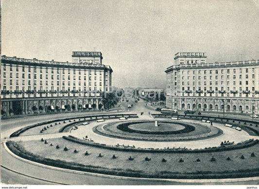 Leningrad - St. Petersburg - Avtoto - Komsomolskaya Square - 1960 - Russia USSR - unused - JH Postcards