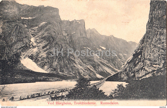 Ved Horgheim - Troldtinderne - Romsdalen - 46 - old postcard - 1906 - Norway - used - JH Postcards