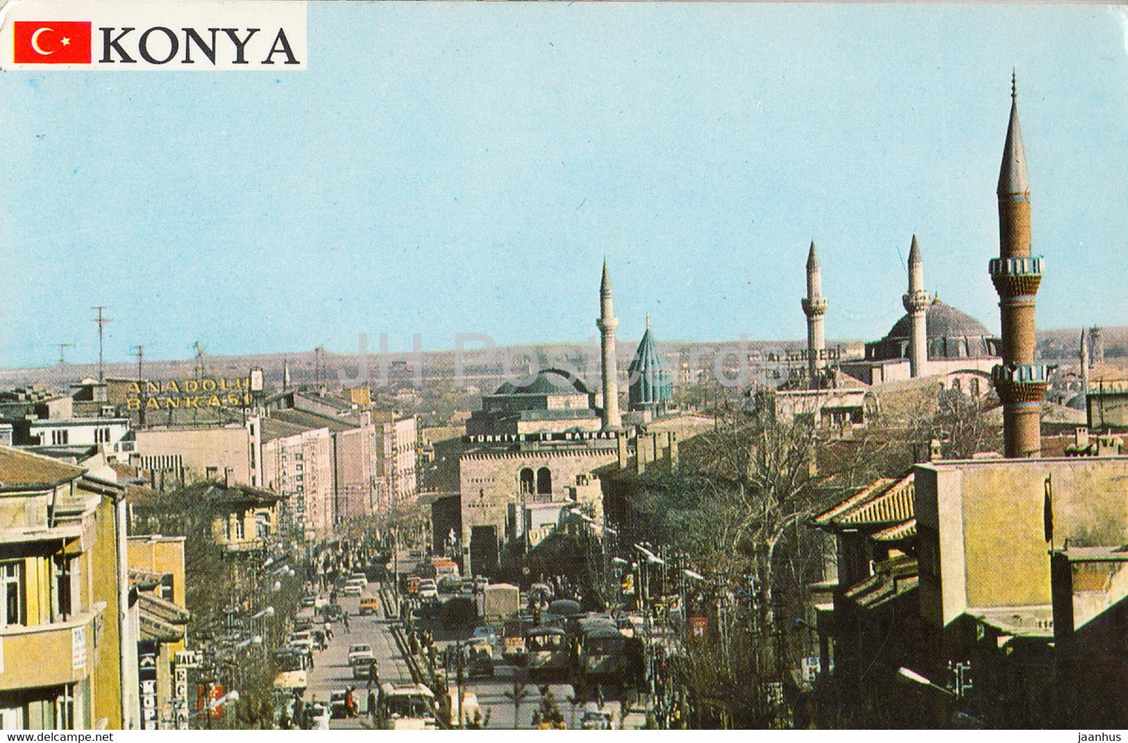 Konya - Gez Dunyayi, look at Konyayi from Alaaddin Hill towards Mevlana - Turkey - used - JH Postcards