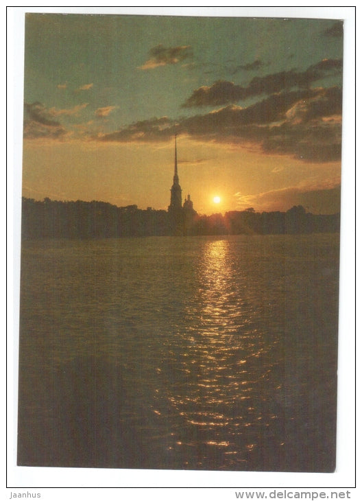 Peter and Paul Fortress - postal stationary - Leningrad - St. Petersburg - 1991 - Russia USSR - unused - JH Postcards