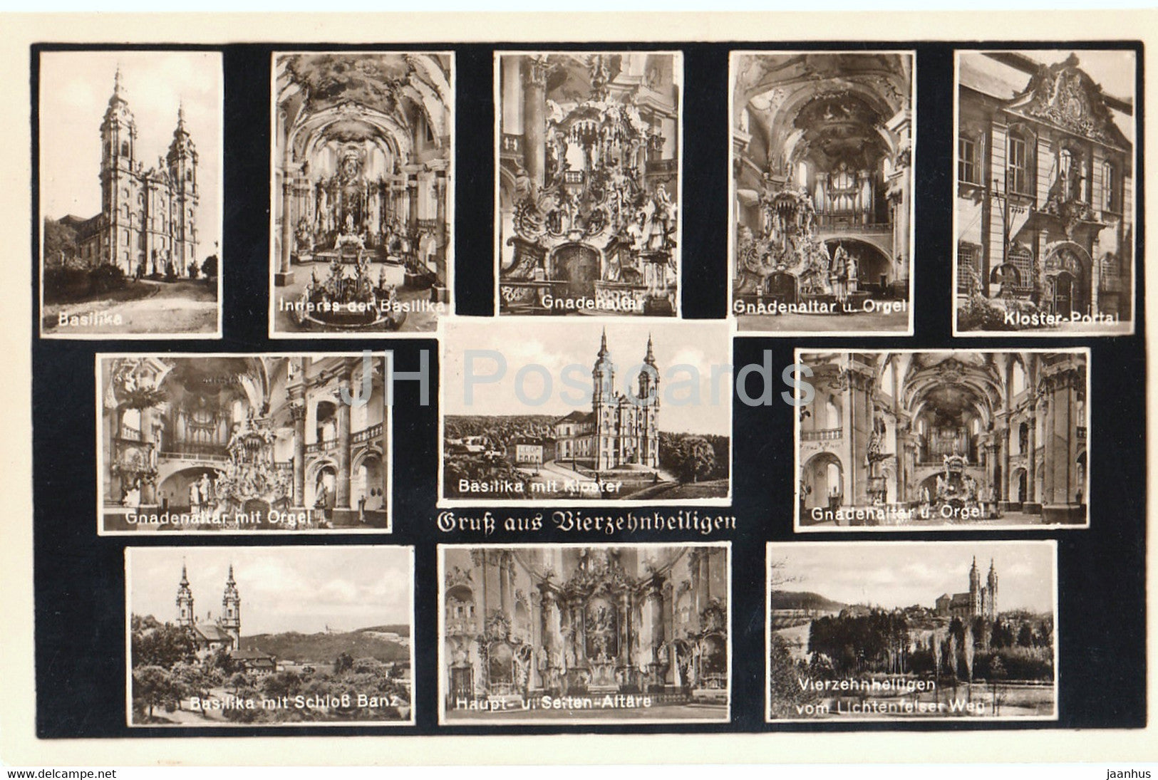 Gruss aus Vierzehnheiligen - Basilika - Gnadenaltar - cathedral - Germany - unused - JH Postcards