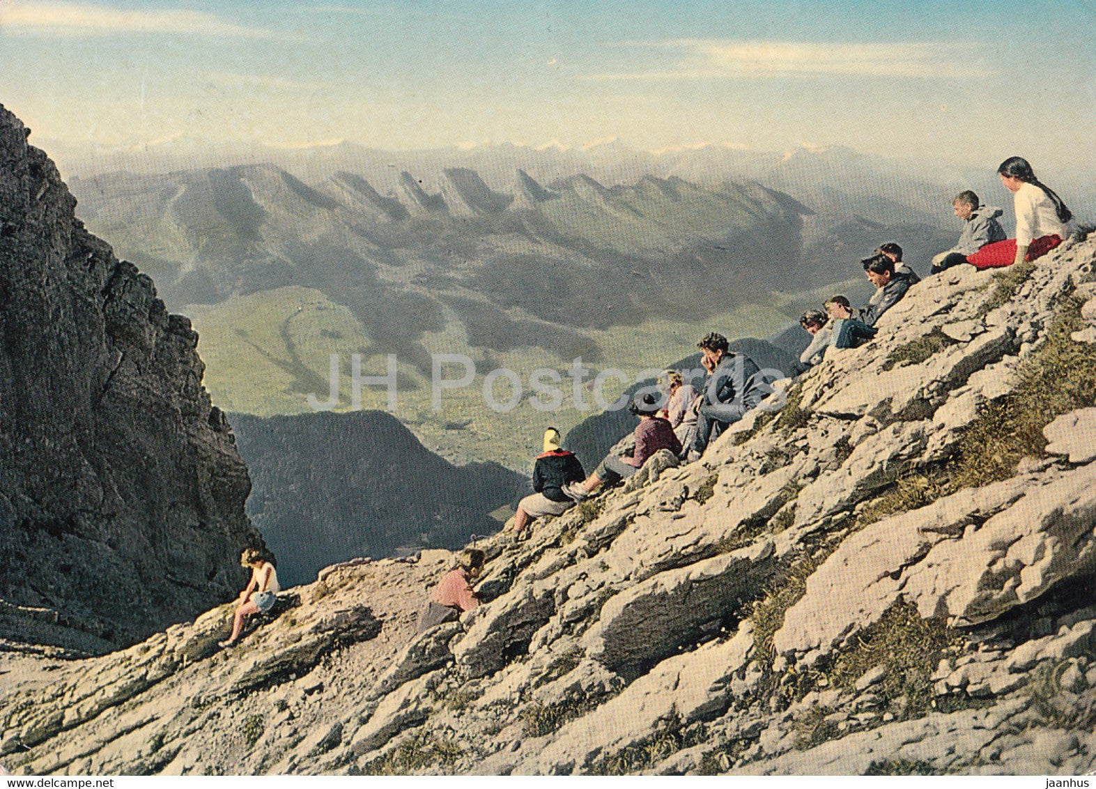 Santis 2504 m - Blick gegen Curfirsten - 1969 - Switzerland - used - JH Postcards
