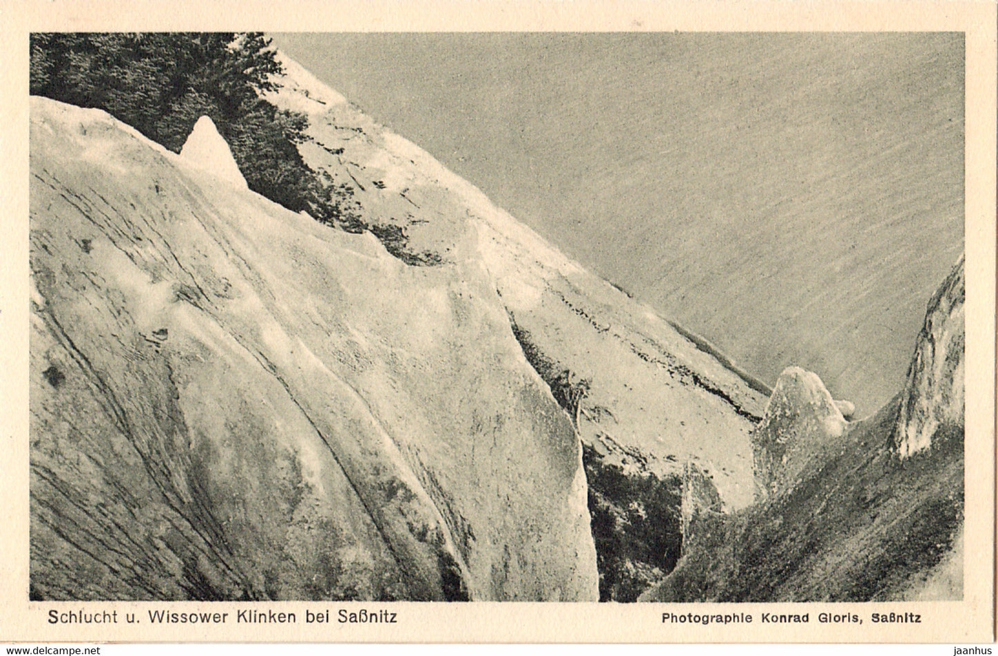 Schlucht u Wissower Klinken bei Sassnitz - old postcard - Germany - unused - JH Postcards